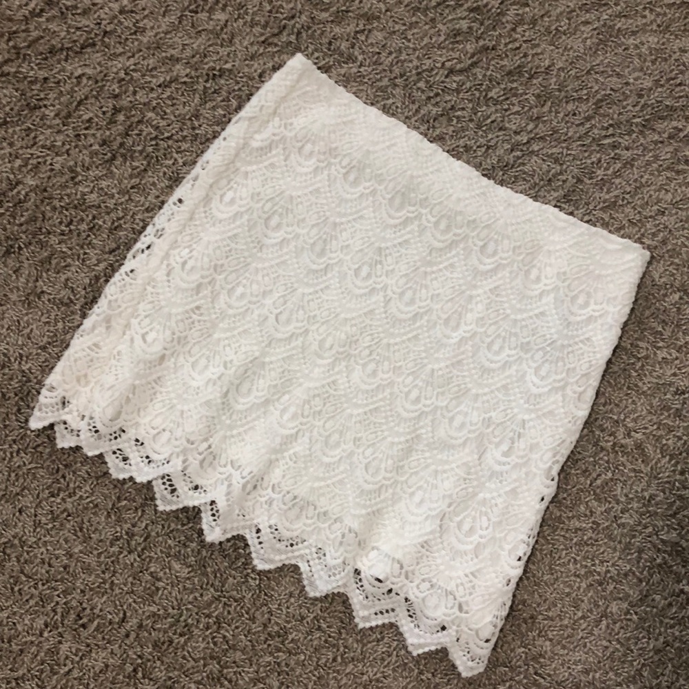 White crochet skirt